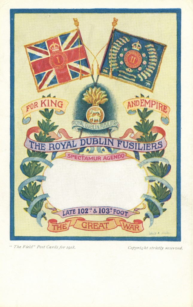 1918 Dublin Fusiliers Postcard