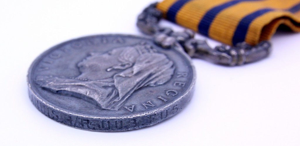 Example of the style of official naming used on British South Africa Company Medals issued to the Royal Dublin Fusiliers