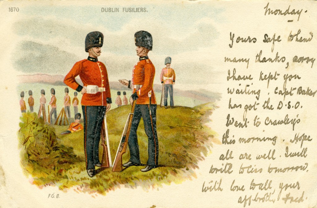 Dublin Fusiliers Officer and Other Ranks